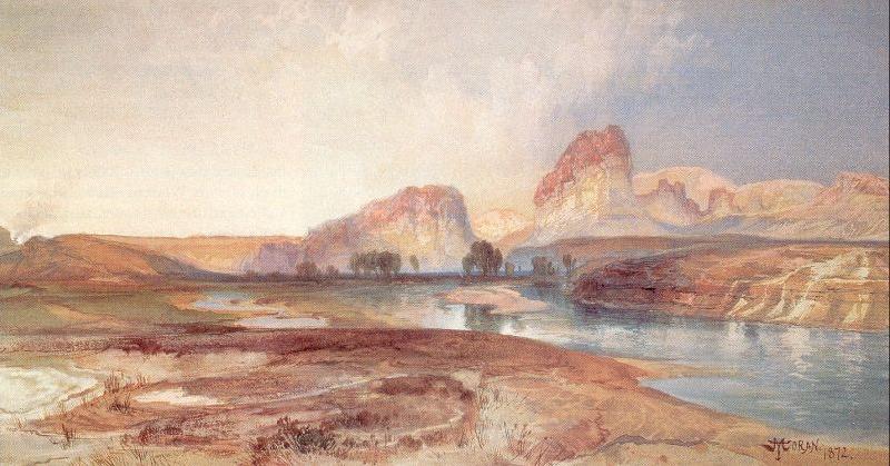 Moran, Thomas Cliffs, Green River, Wyoming Germany oil painting art
